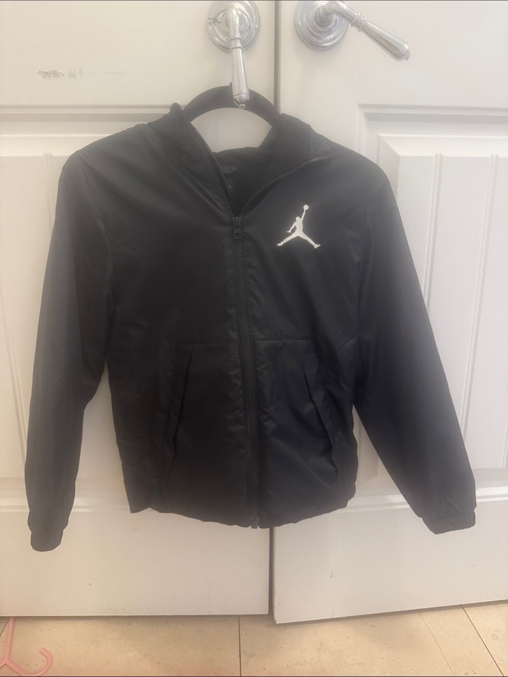 Jordan Black Hooded Jumpman Windbreaker
